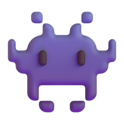 Emoticon de monstro pixelizado